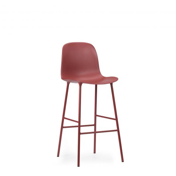 Normann Copenhagen - Form Bar Chair 65 cm Steel Red