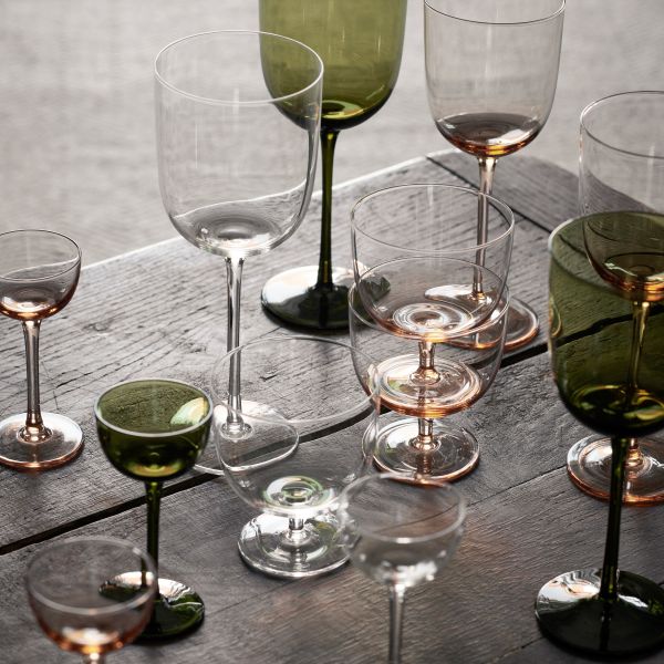 Host Red Wine Glasses - Set of 2 - Moss Green