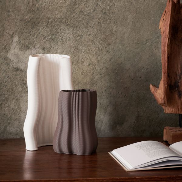 Moire Vase - H20 - Anthracite