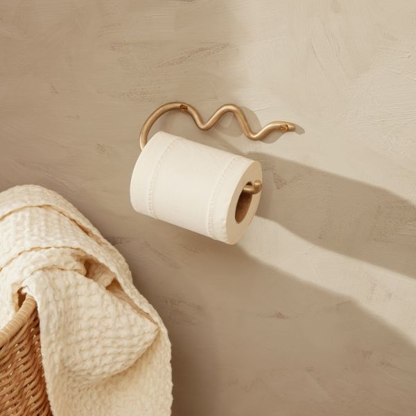Ferm Living - Curvature Toilet Paper Holder - Βάση για Χαρτί Υγείας - Χρυσή 