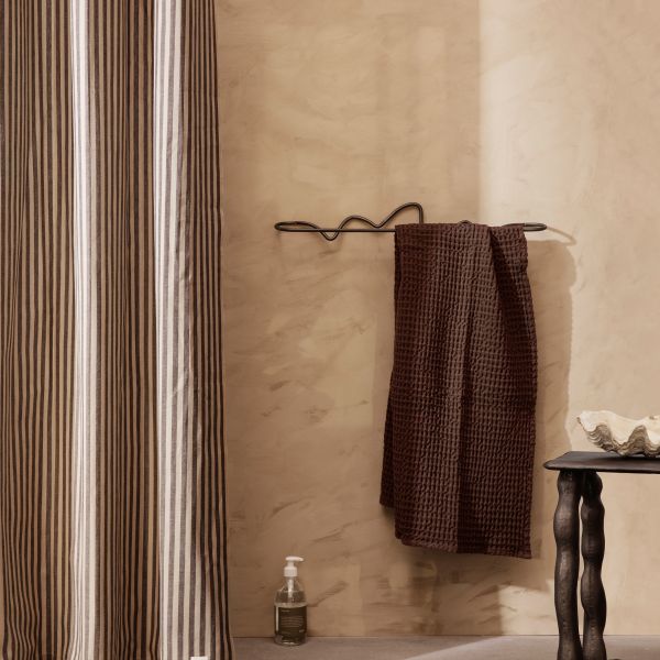 Ferm Living - Curvature Towel Hanger -Κρεμάστρα Πετσέτας Μπάνιου - Μαύρη