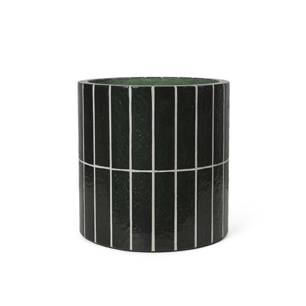 Pillar Plant Pot -Dark Green