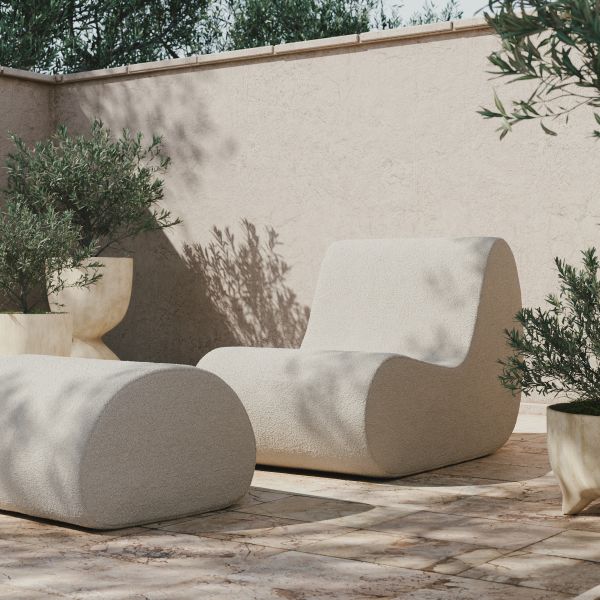 Ferm Living - Rouli Center Module - Pure Boucle - Πολυθρόνα - Λευκή