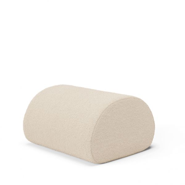 Ferm Living - Rouli Pouf - Pure Boucle - Πουφ - Λευκό 