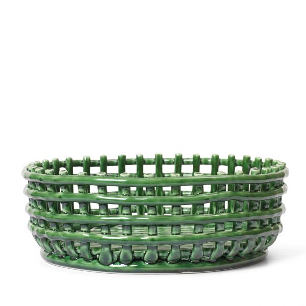 Ceramic Centrepiece - Emerald Green