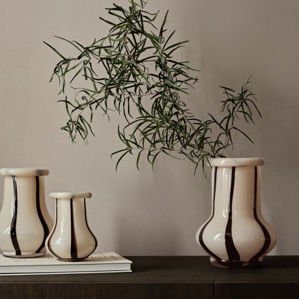 Ferm Living - Riban Vase - H24 - Cream