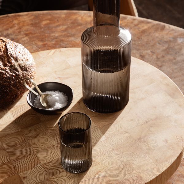 Ferm Living - Ripple Verrines - Set of 4 - Smoked Grey