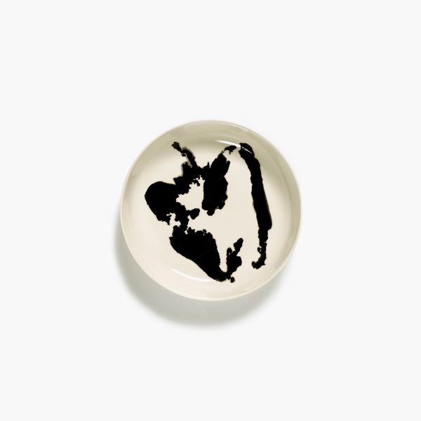 Deep plate, White - black pepper, Feast