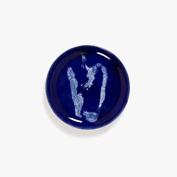 Breakfast plate, Dark blue - white pepper, Feast