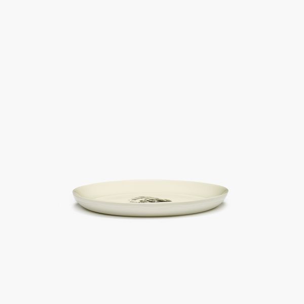 Breakfast plate, Οff-white - black artichoke, Feast