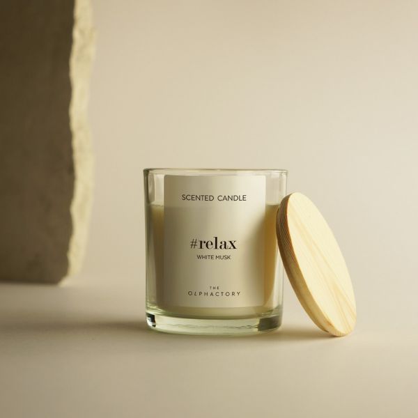 The Olphactory - Scented Candle - Relax, White Musk