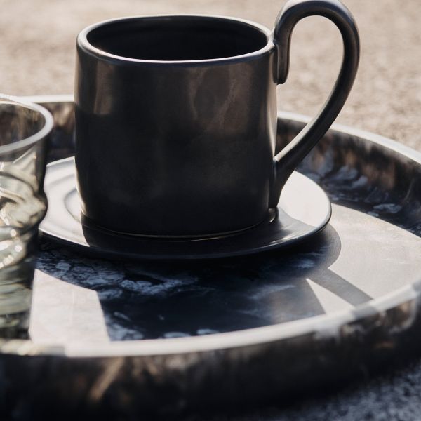 Ferm Living, Mist Tray - Round - O30 - Charcoal