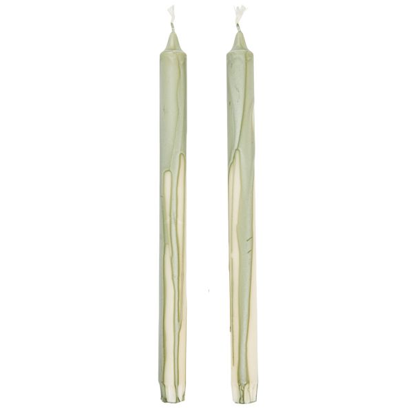 Ferm Living, Dryp Candles - Set of 2 - Tea Green