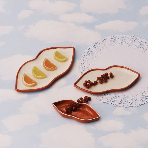 Serving dish set/3 Lips Les Objets Mouleversants