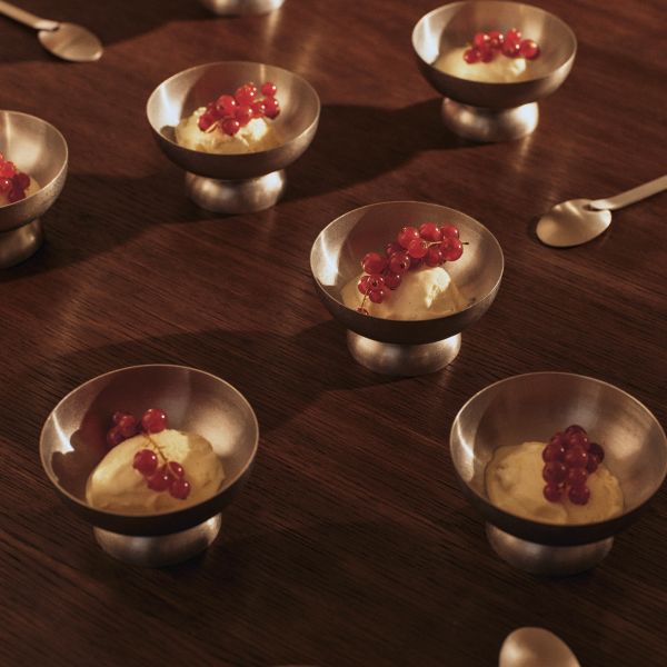 Tumbled Ice Cream Cup - Stainless Steel