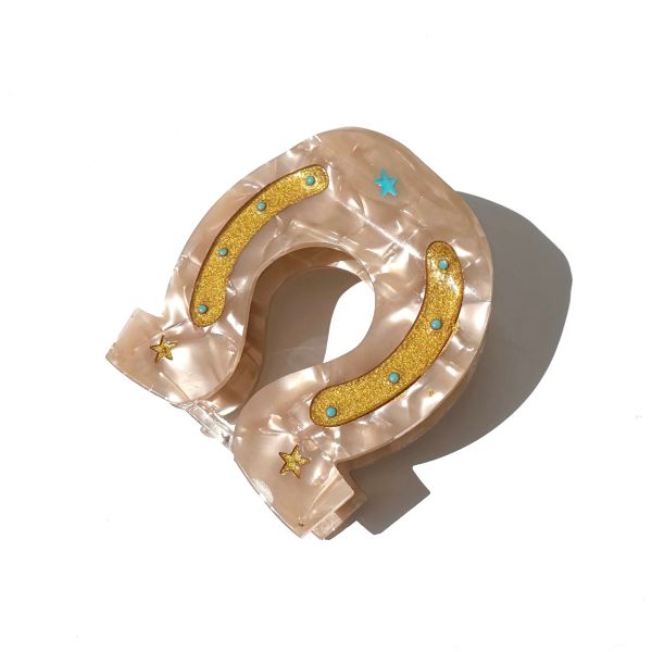 Lucky Horseshoe, Hair Claw Clip
