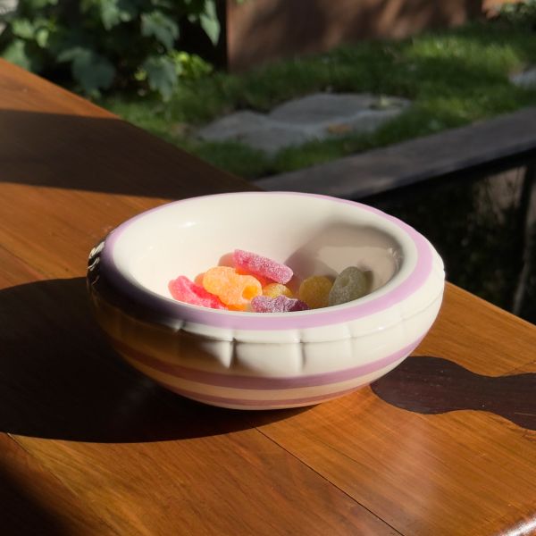 Bowl 'LISA' - Lavender Stripes