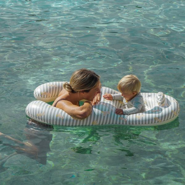 Float Together Baby Seat - Duck Sage Stripe