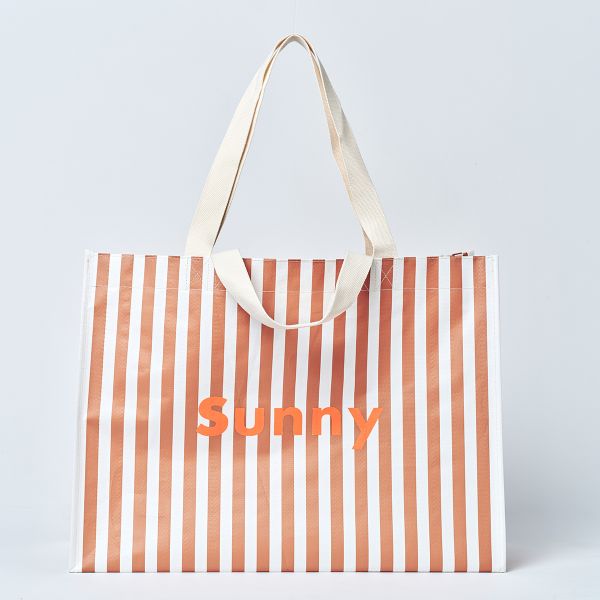 Carryall Beach Bag - Tierra Clay Stripe