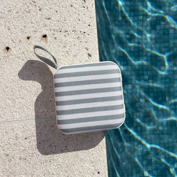Portable Travel Speaker - The Vacay - Olive Stripe