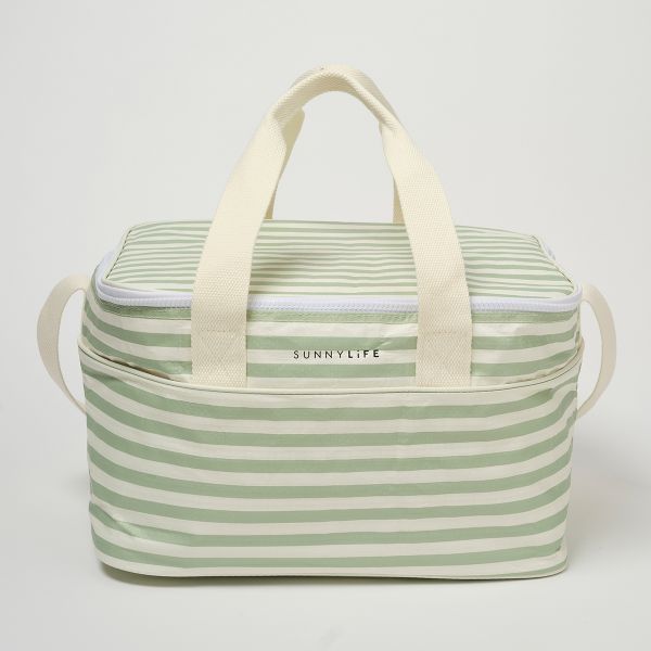 Light Cooler Bag - Sea Sage Stripe