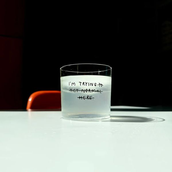I'm trying to act normal here, Medium Glass