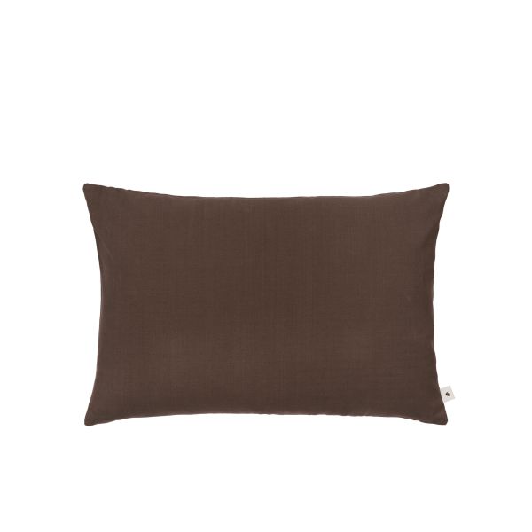 Ferm Living, Sen Cushion - Rectangular, Dark Chocolate