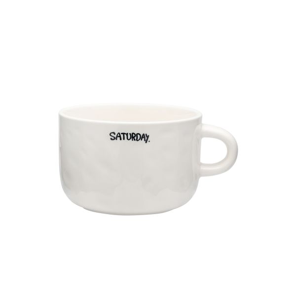 Saturday, Cappuccino Mug