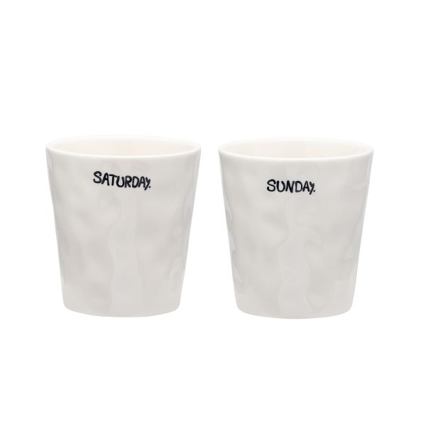 Weekend Coffee Cup, Set of 2
