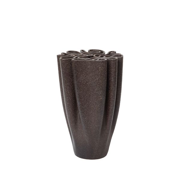 Dedali Vase, Dark Brown