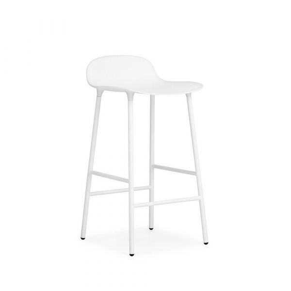 Normann Copenhagen - Form Barstool 65 cm Steel White