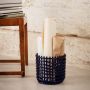 Ceramic Basket - Large Blue-thumb-2
