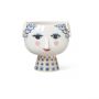 Eva Flowerpot on base O21 cm blue-thumb