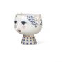 Eva Flowerpot on base O21 cm blue-thumb-2