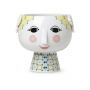 Eva Flowerpot on base O15.5 cm yellow-thumb