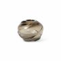 Water Swirl Vase - Round - Smoked Grey-thumb